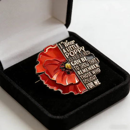 Memorial Day Tribute — Exquisite Poppy Brooch