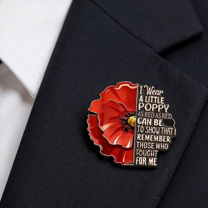 Memorial Day Tribute — Exquisite Poppy Brooch