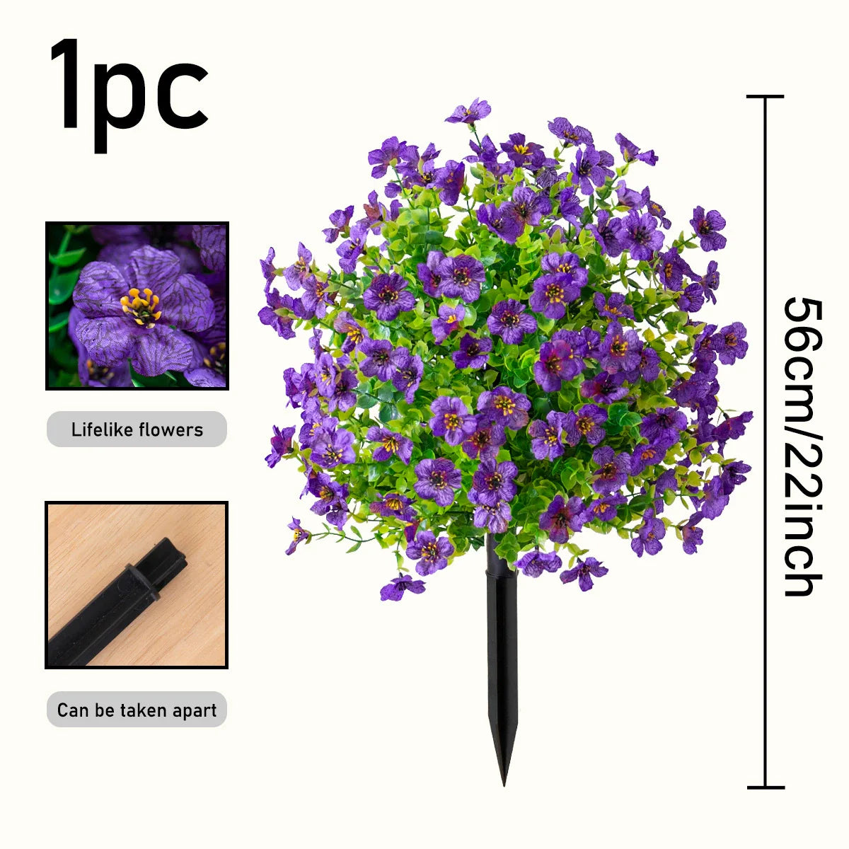 Artificial Flowers for Outdoor Indoor Garden Home Decoration